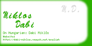 miklos dabi business card